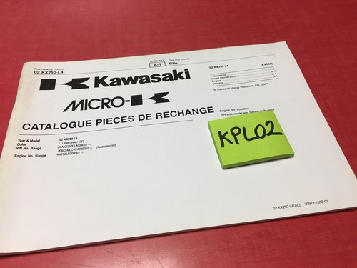 Kawasaki kx250 2002 - kawasaki, l4