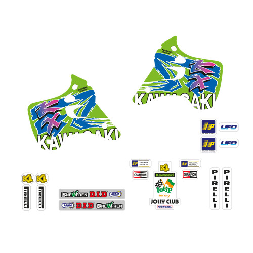 Kit adesivi grafiche kawasaki - kit,